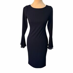 Calvin Klein Navy Long Sleeve Dress – Size 2
